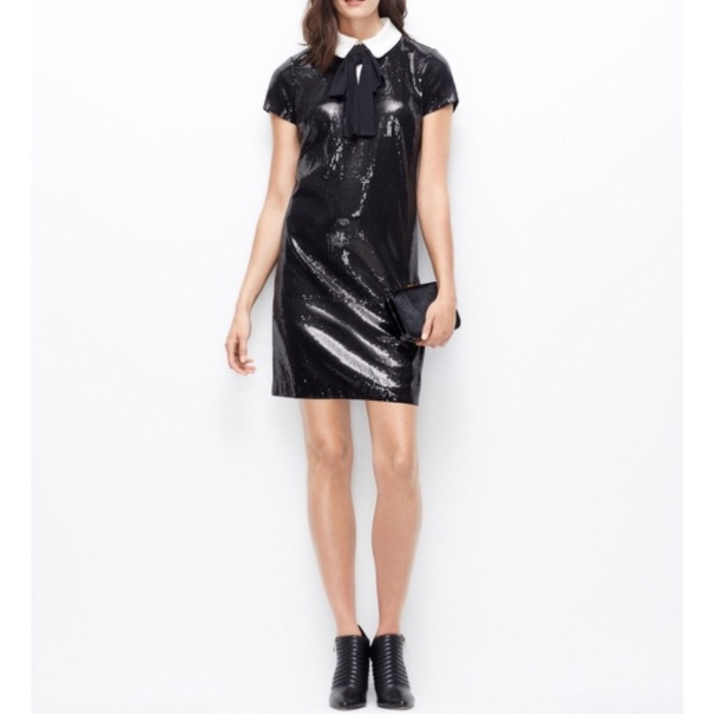 Ann Taylor NWT Peter Pan Collar Sequin Dress